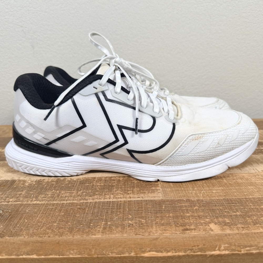 SQAIRZ XRZ Pickleball Shoes Mens 11 White Black Reinforced Toe Roomy Toe Box
